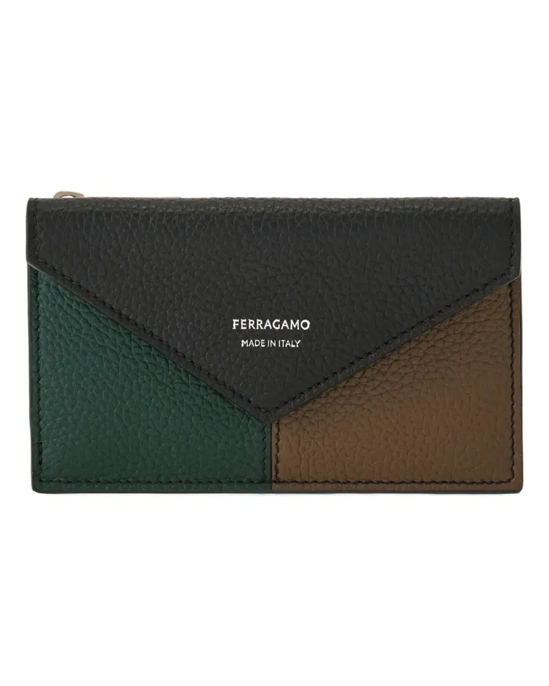 Ferragamo Kartenetui in Colour-Block-Optik - Schwarz Schwarz