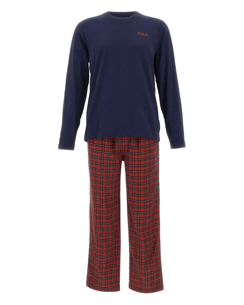 Ralph Lauren Pyjama mit Schottenkaro - Blau Blau