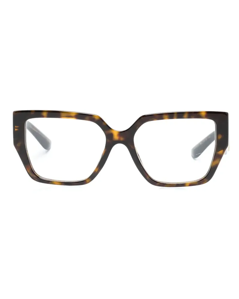 Dolce & Gabbana Eckige Brille - Braun Braun