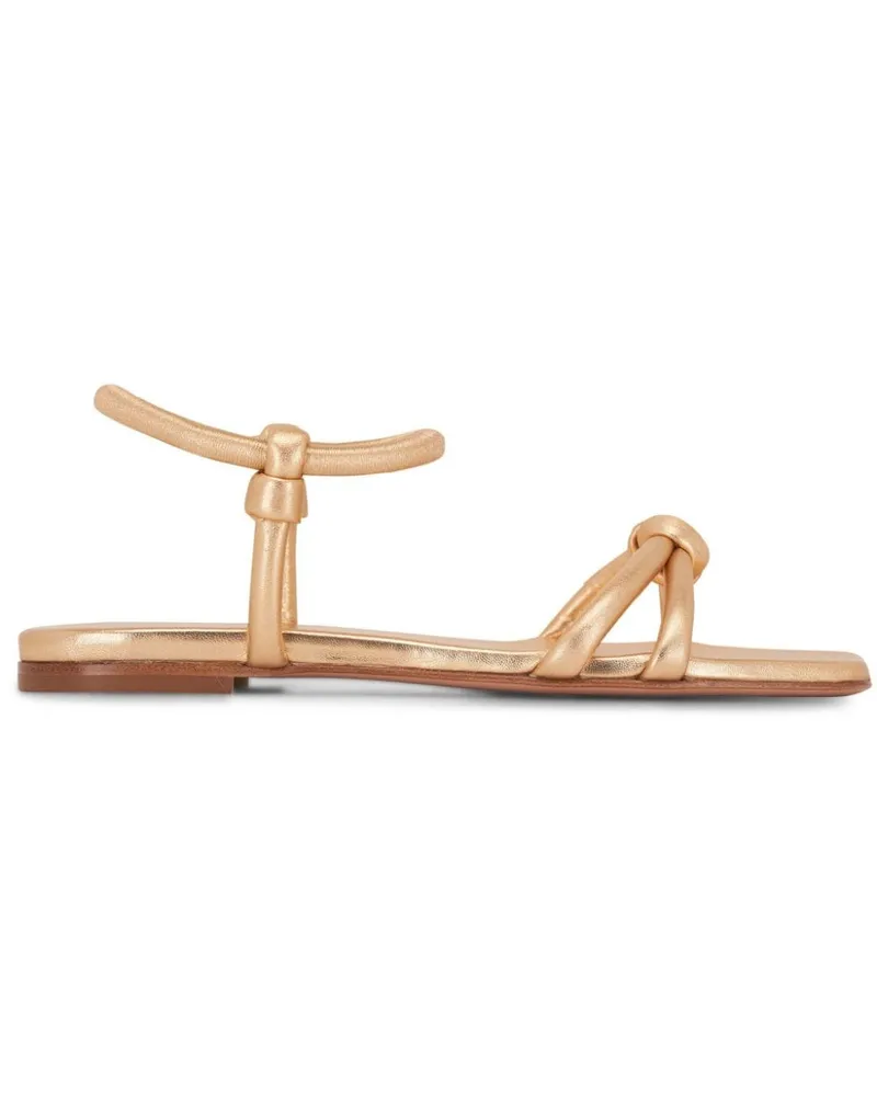 Gianvito Rossi Sandalen mit Knoten - Gold Gold