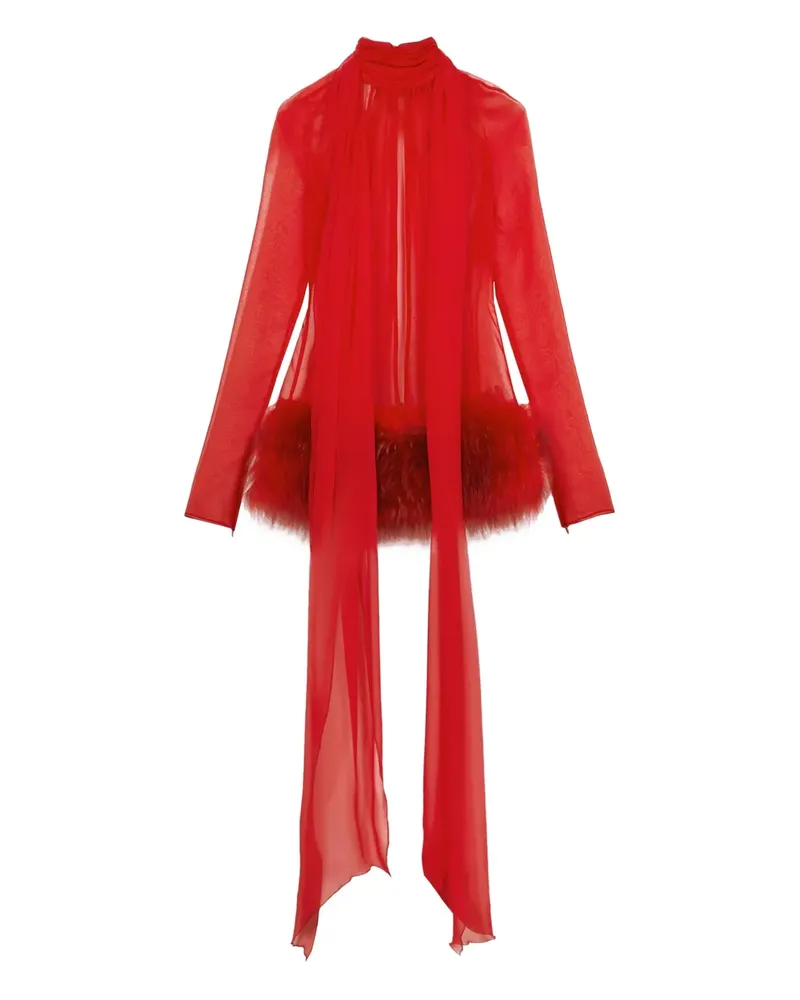 Blumarine Langärmeliges Minikleid - Rot Rot