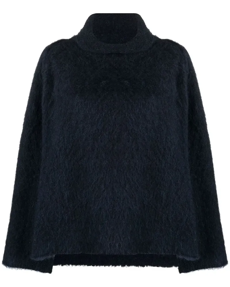 Malo Rollkragenpullover aus Alpakagemisch - Blau Blau