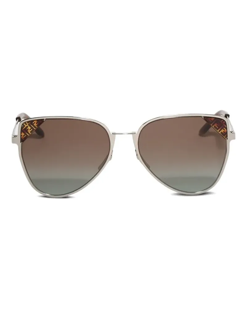 Fendi pilot-frame sunglasses - Silber Silber