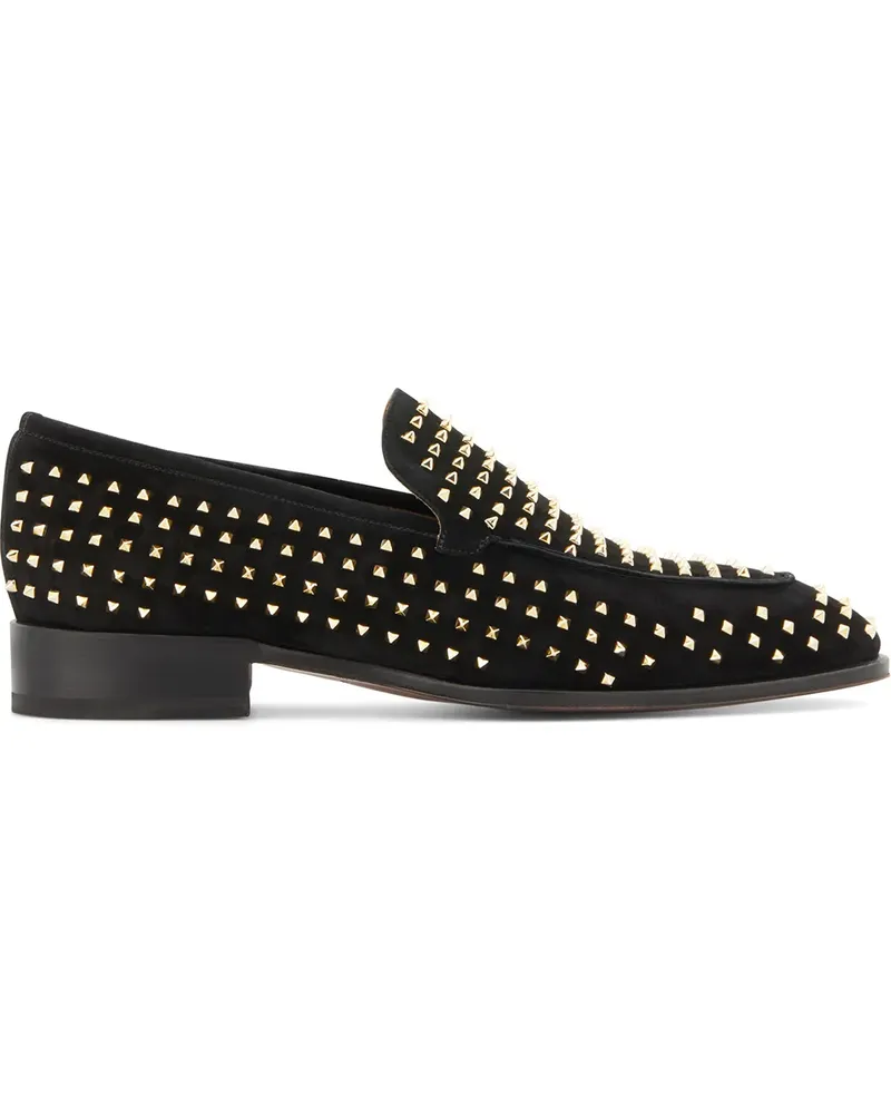 Giuseppe Zanotti Loafer mit Nieten - Schwarz Schwarz