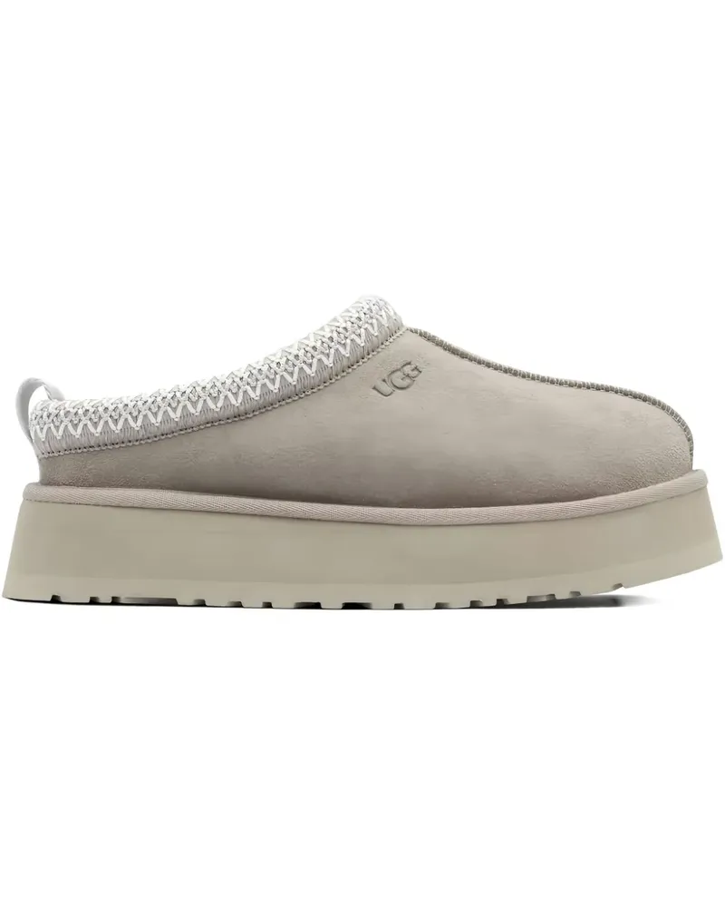 UGG Tazz Slipper mit Plateausohle und Flechtbesatz - Grau Grau