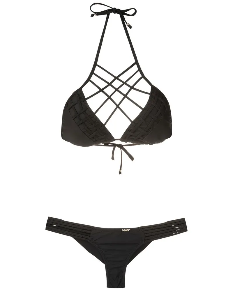 Amir Slama Klassischer Bikini - Schwarz Schwarz