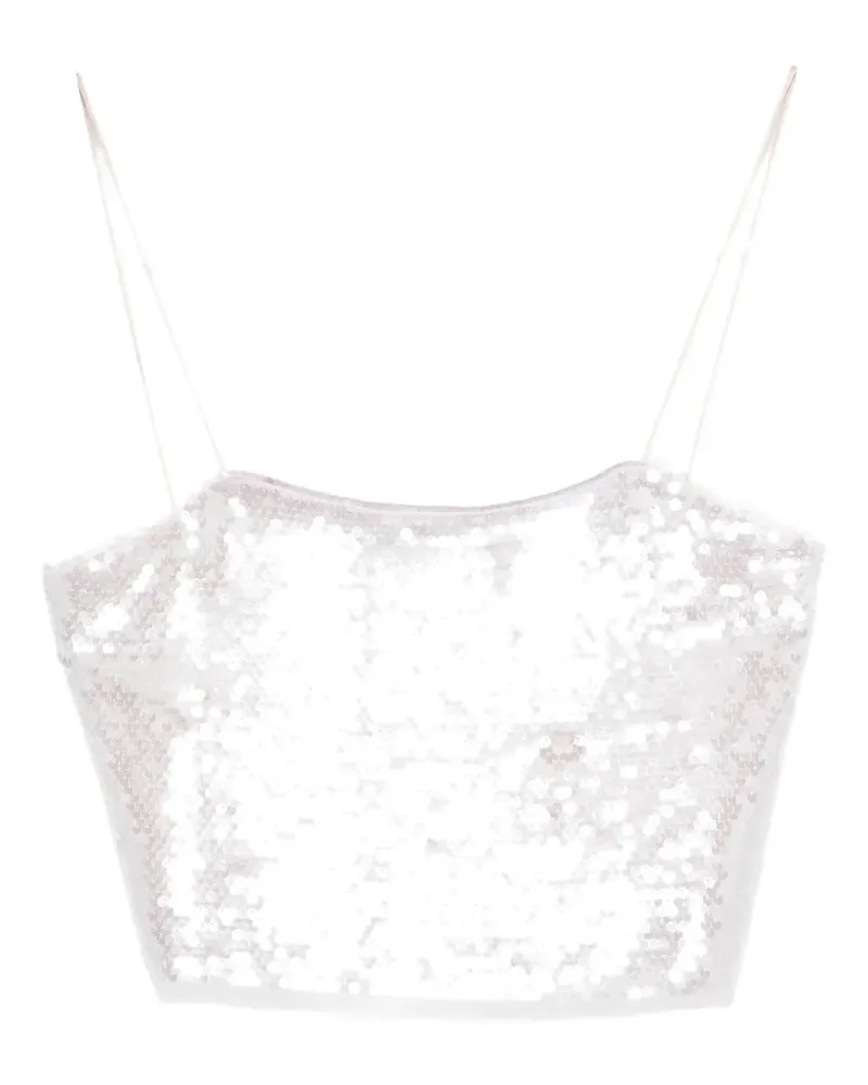 forte_forte Oberteil mit Pailletten - Rosa Rosa