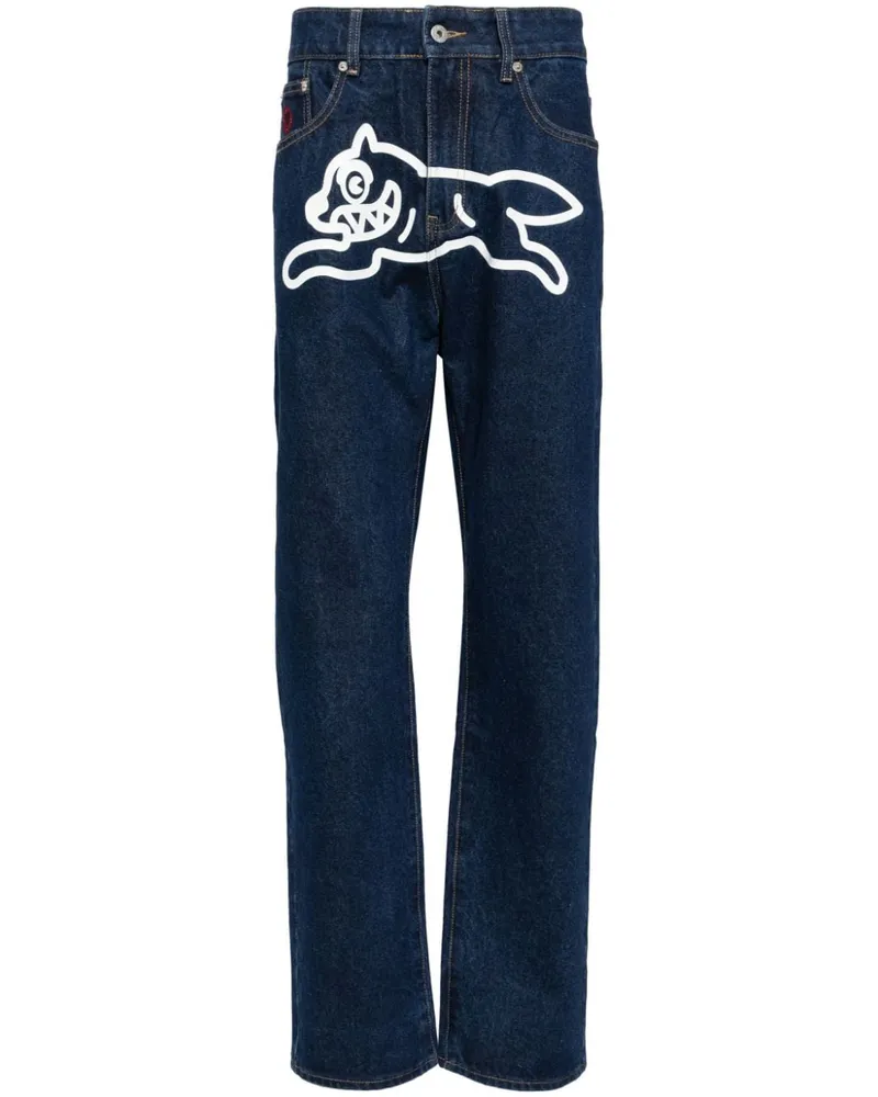ICECREAM Jeans mit Running Dog-Print - Blau Blau