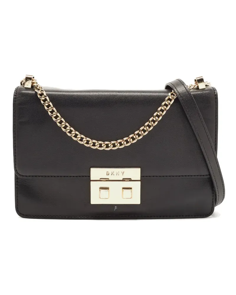 DKNY Umhängetasche mit Klappenverschluss - Schwarz Schwarz
