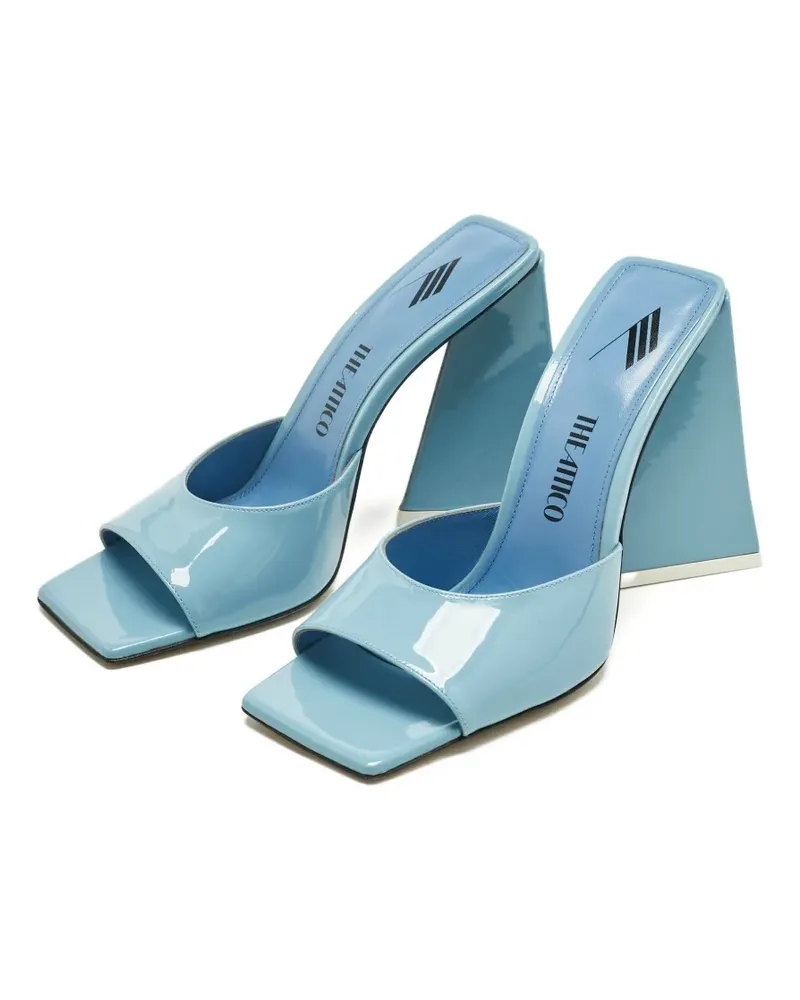 ATTICO Devon leather block-heel sandals - Blau Blau
