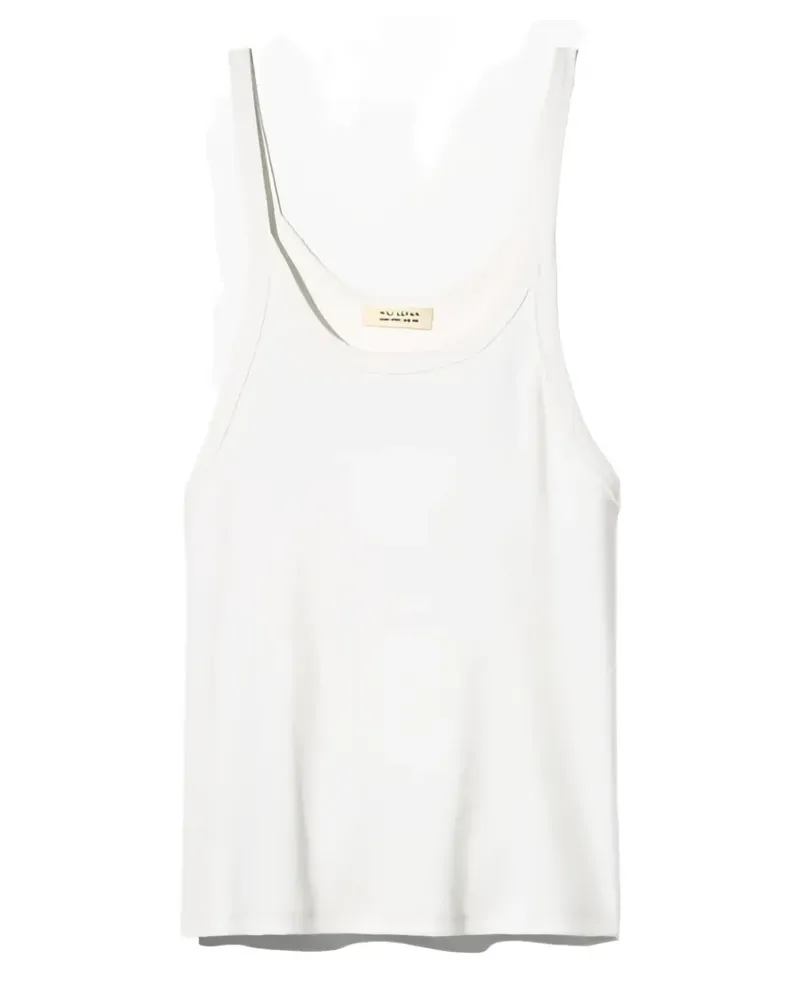 Nili Lotan Loretta ribbed tank top - Weiß Weiß