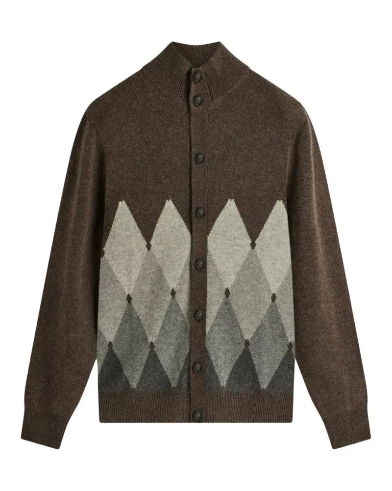 Ballantyne argyle-intarsia cardigan - Braun Braun
