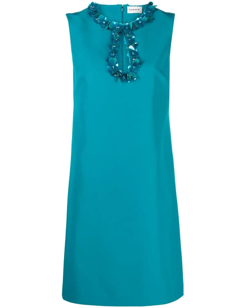 P.A.R.O.S.H. P.A.R.O H. Maxikleid mit blumigen Details - Blau Blau
