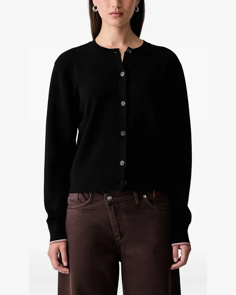 Scotch&Soda Bestickter Cardigan - Schwarz Schwarz