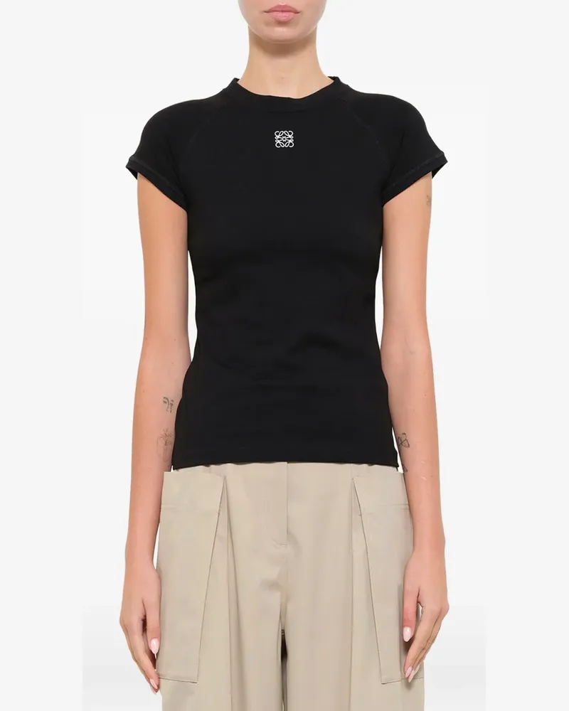 Loewe T-Shirt mit kleinem Schnitt - Schwarz Schwarz