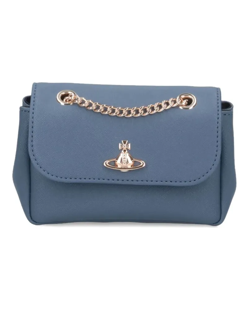 Vivienne Westwood Schultertasche mit Kettenriemen - Blau Blau