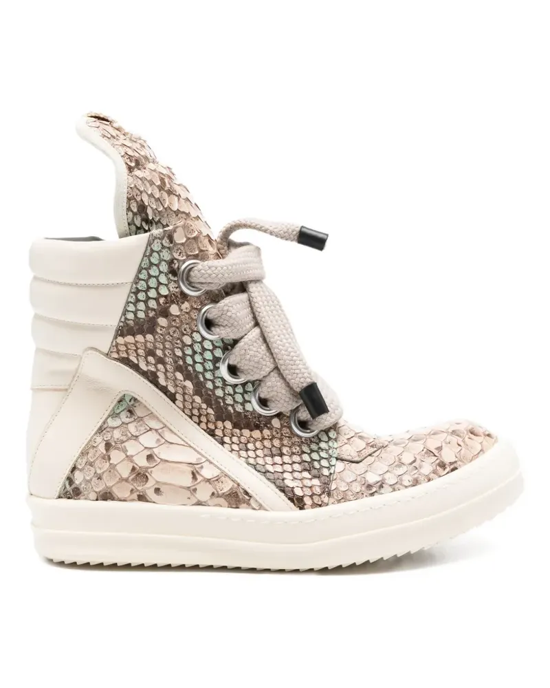 Rick Owens Jumbolace Geobasket Sneakers - Nude Nude