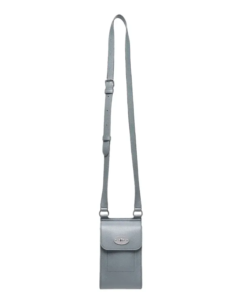 Mulberry mini Antony grained leather shoulder bag - Grau Grau