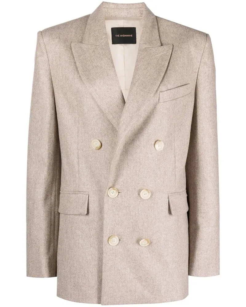 ANDAMANE Doppelreihiger Blazer - Nude Nude