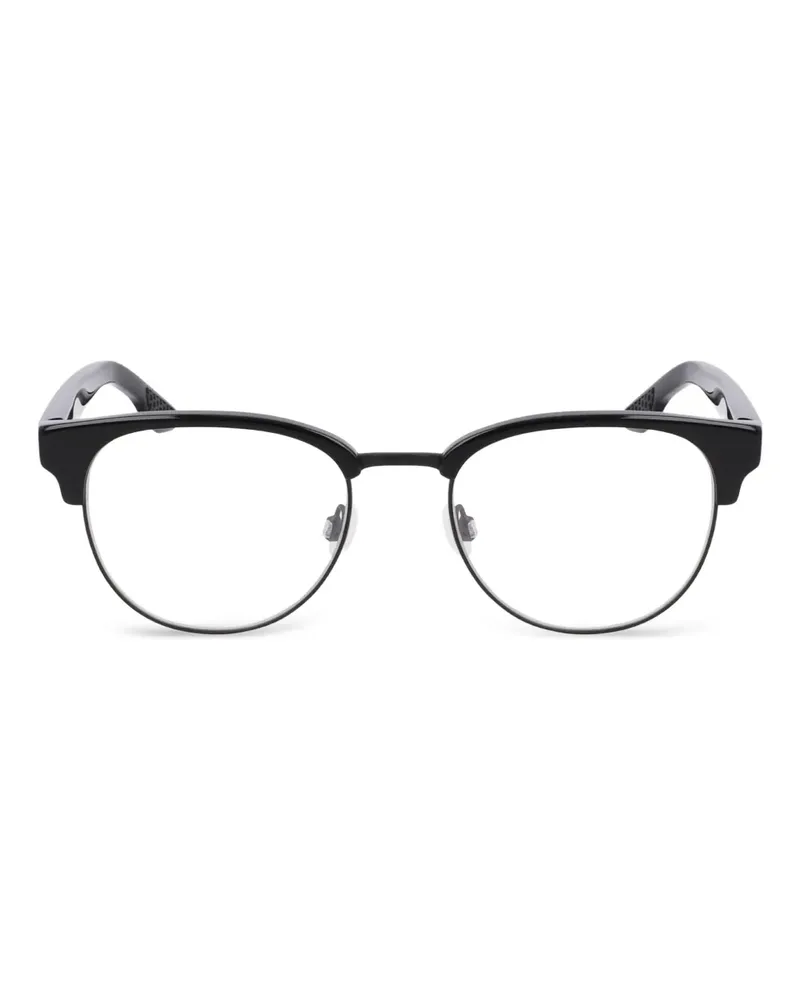 Nike Runde Halbrandbrille - Schwarz Schwarz