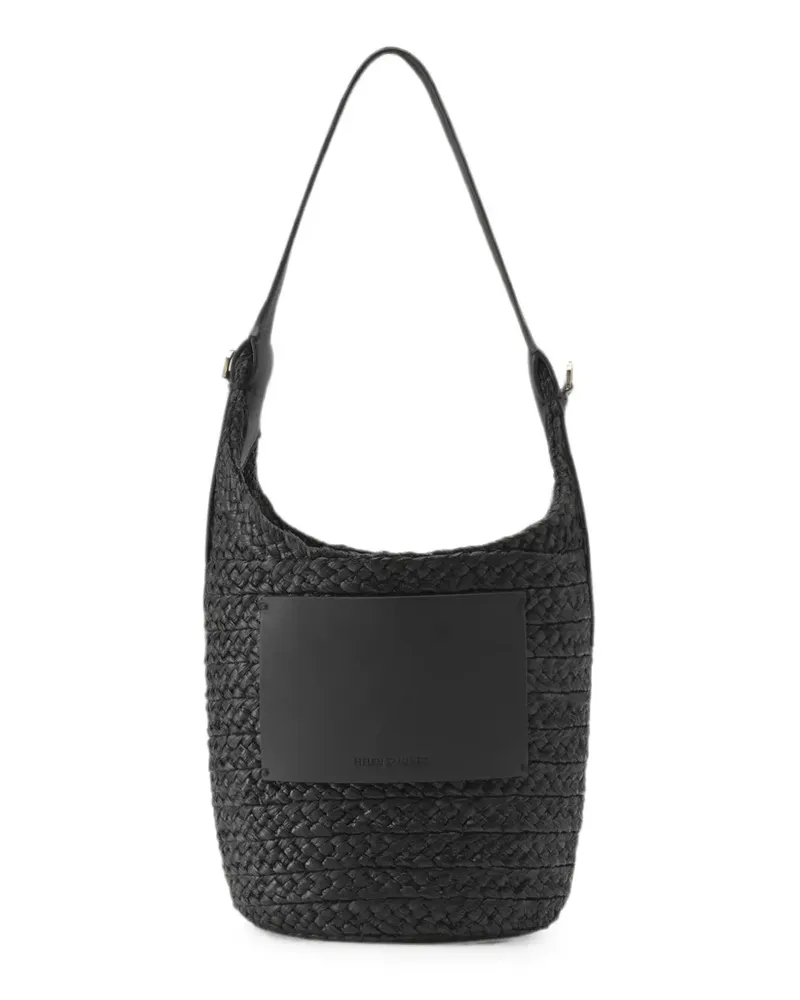 Helen Kaminski Gewebte Schultertasche - Schwarz Schwarz