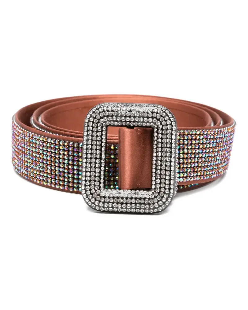Benedetta Bruzziches Venus crystal-embellished belt - Braun Braun
