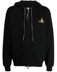 Vivienne Westwood Hoodie mit Logo-Stickerei Schwarz