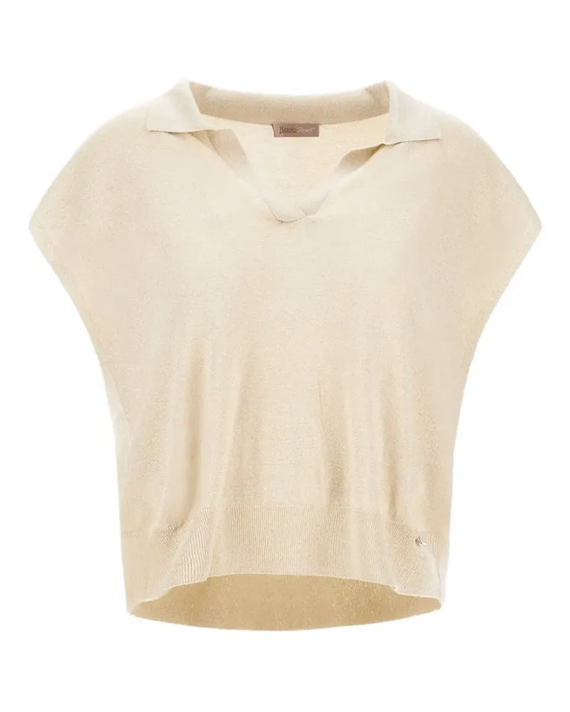 Herno Poloshirt mit Logo-Anhänger - Nude Nude