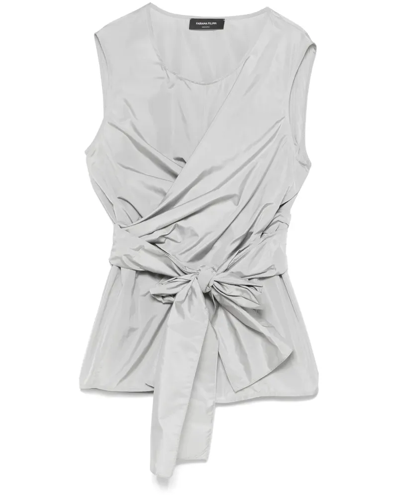 Fabiana Filippi Bluse aus Taft - Grau Grau