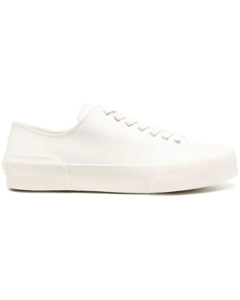 Jil Sander Klassische Sneakers Weiß