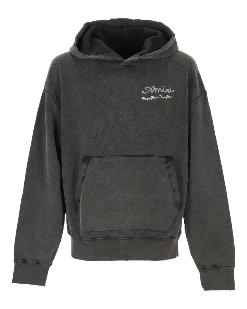 Amiri hooded graphic hoodie - Grau Grau