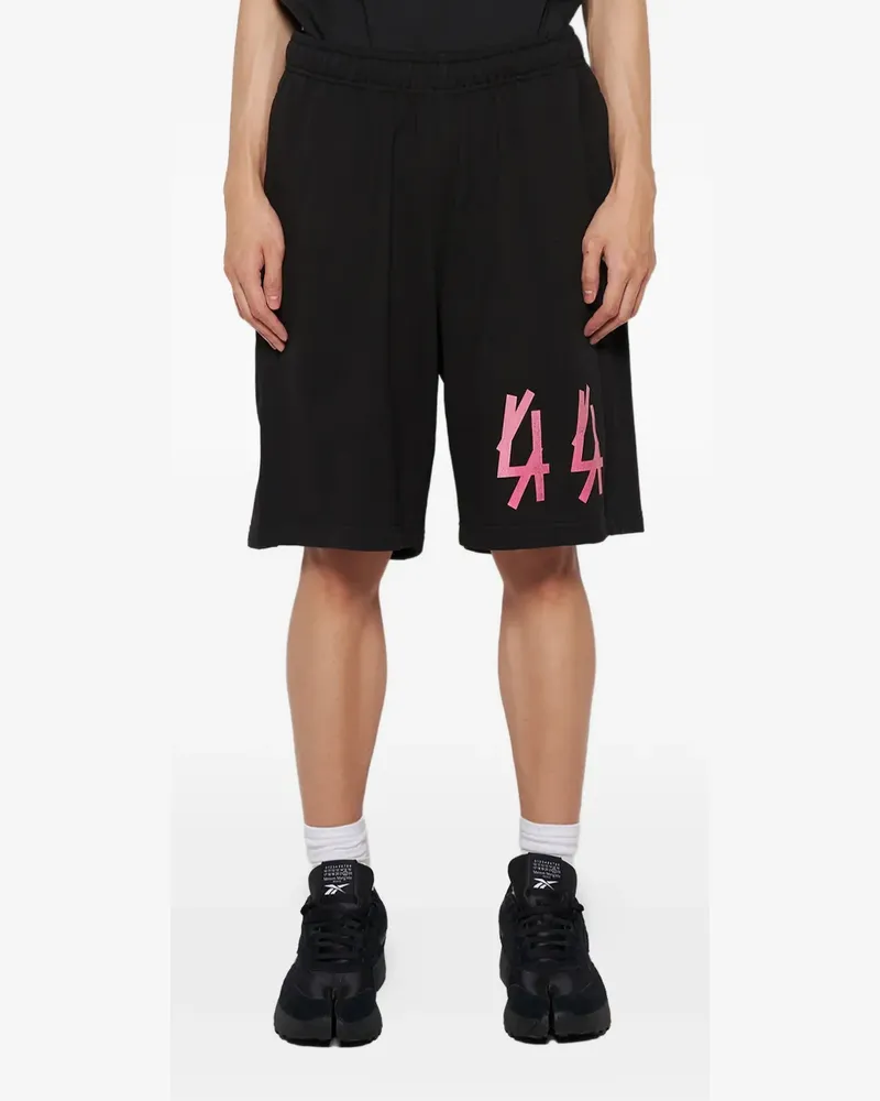 44 LABEL GROUP printed shorts - Schwarz Schwarz