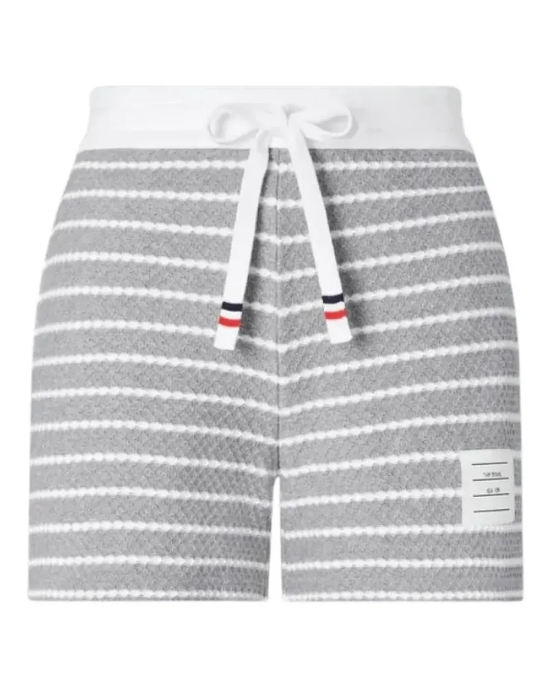 Thom Browne Gestreifte Shorts - Grau Grau