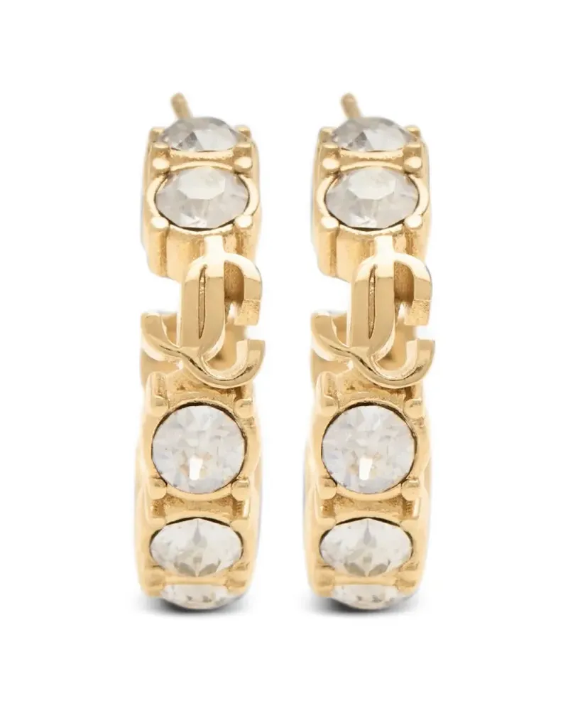 Jimmy Choo Creolen mit Kristallen - Gold Gold