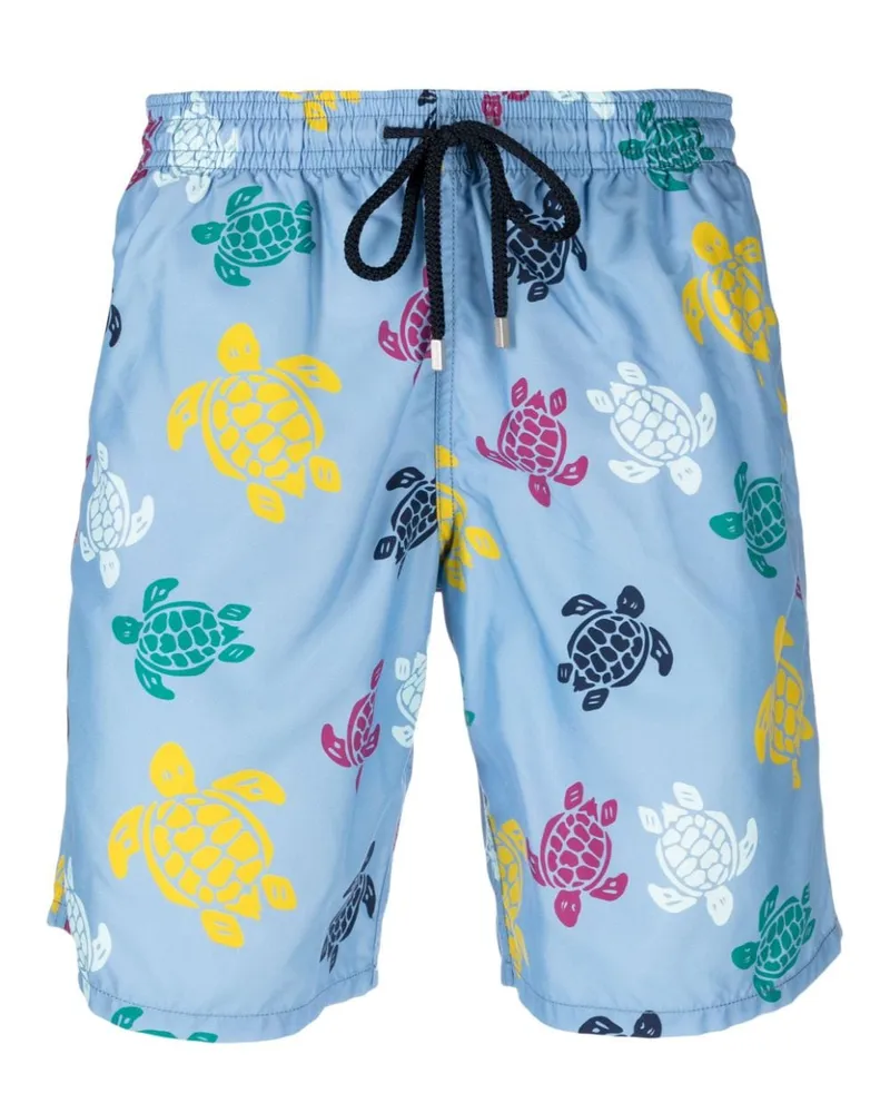 Vilebrequin Badeshorts mit Schildkröten-Print - Blau Blau