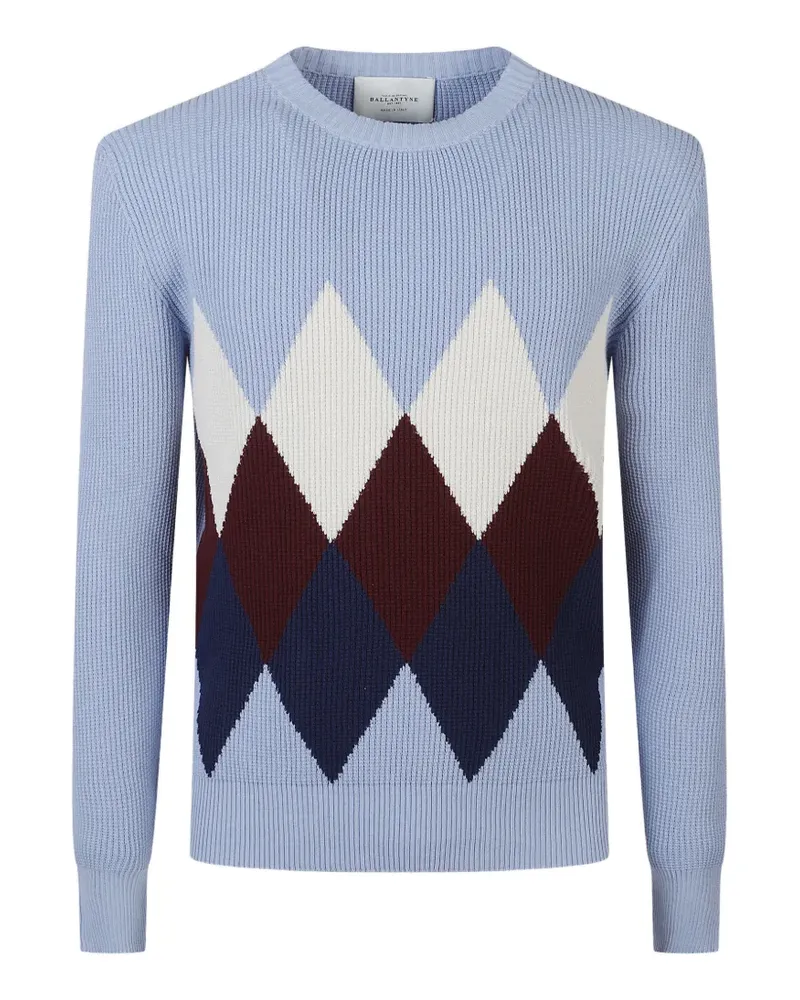 Ballantyne Pullover mit Argyle-Muster - Blau Blau
