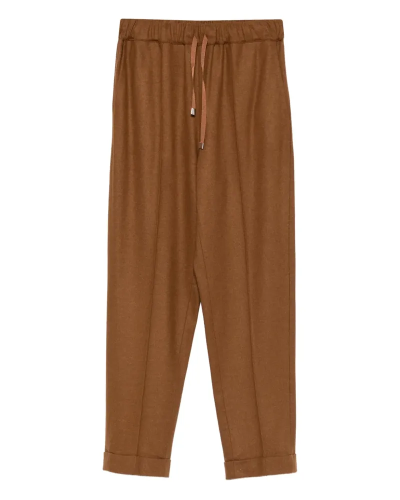 Liviana Conti Hose mit Kordelzug - Braun Braun