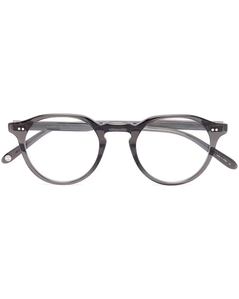 Garrett Leight Brille mit rundem Gestell - Grau Grau