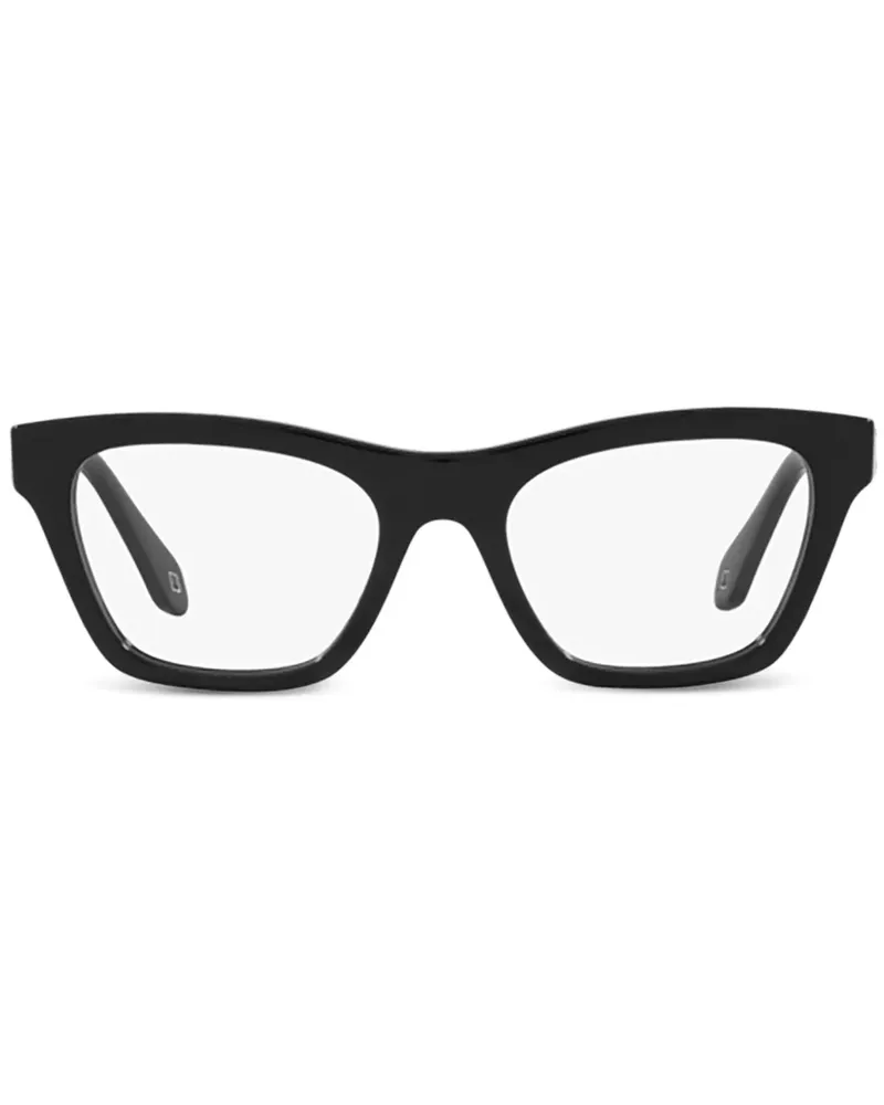 Emporio Armani Brille mit Cat-Eye-Gestell - Schwarz Schwarz