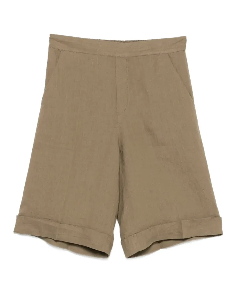 XACUS turned-up-hem shorts - Grün Grün
