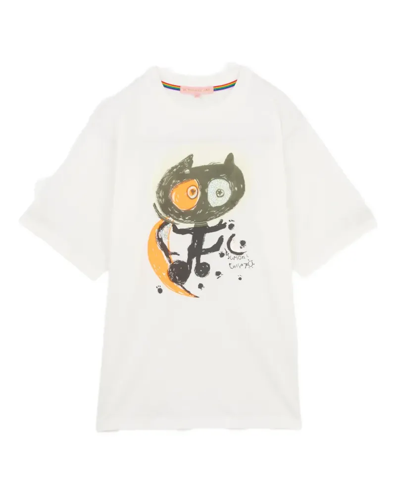Tsumori Chisato T-Shirt mit grafischem Print - Weiß Weiß
