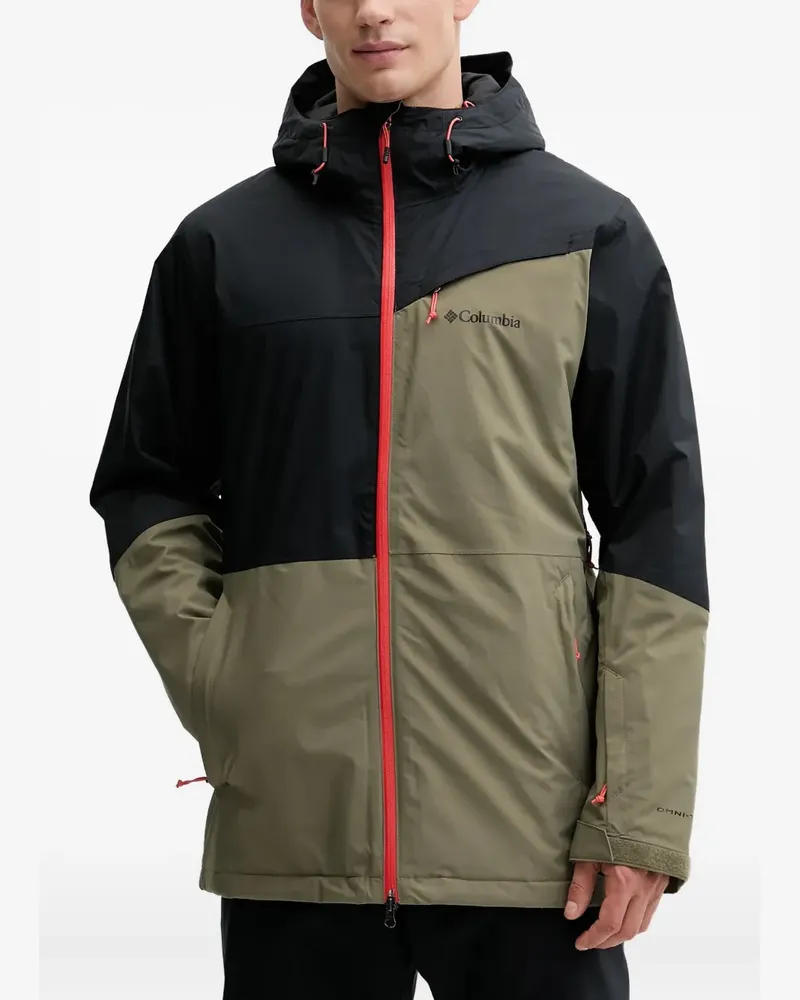 Columbia Sportswear Company hooded zip-fastening ski jacket - Schwarz Schwarz