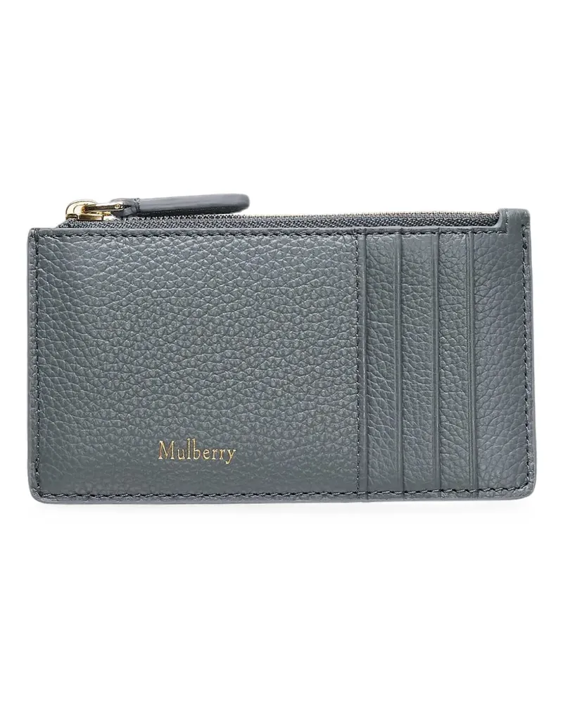 Mulberry Long Continental grained leather card holder - Grau Grau