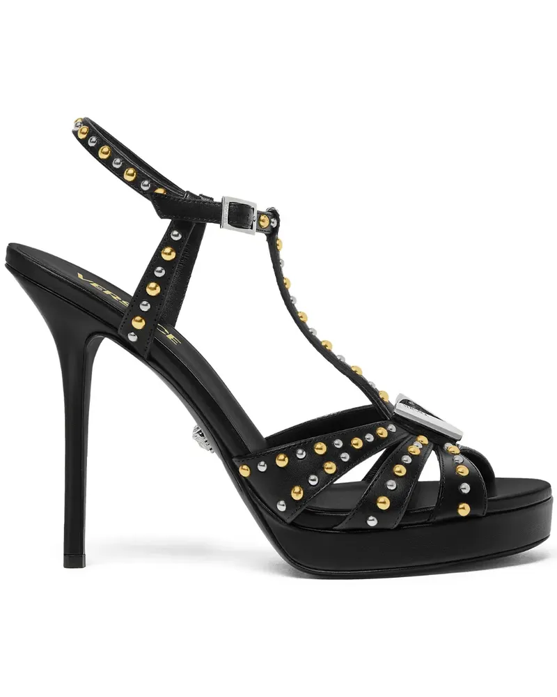 Versace 120mm leather sandals - Schwarz Schwarz