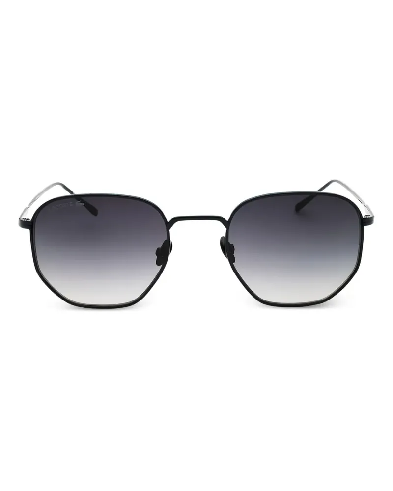 Lacoste Sonnenbrille mit geometrischem Gestell - Blau Blau