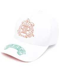 Philipp Plein Baseballkappe mit Logo-Stickerei Weiß