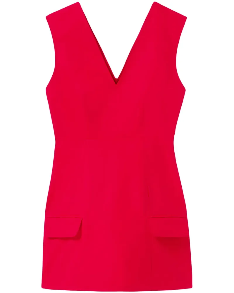 Claudie Pierlot Kleid mit V-Ausschnitt - Rot Rot