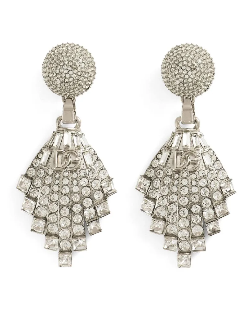 Dolce & Gabbana Ohrringe mit Kristallen - Silber Silber