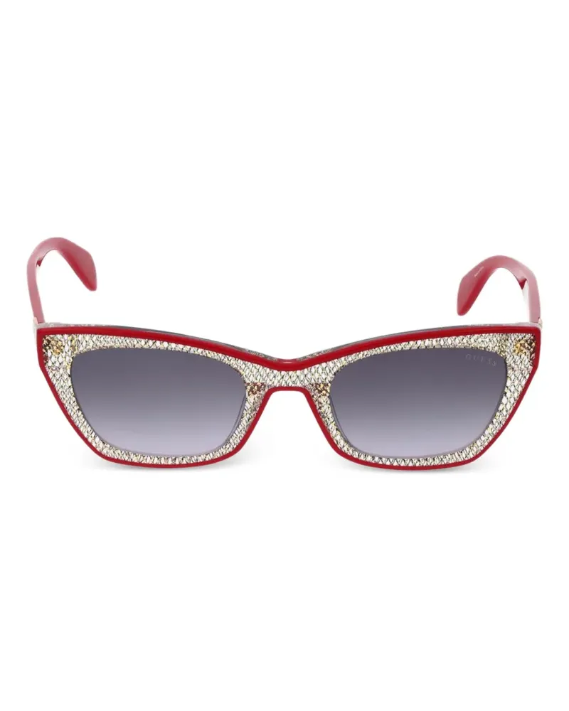 Guess embellished cat-eye sunglasses - Rot Rot