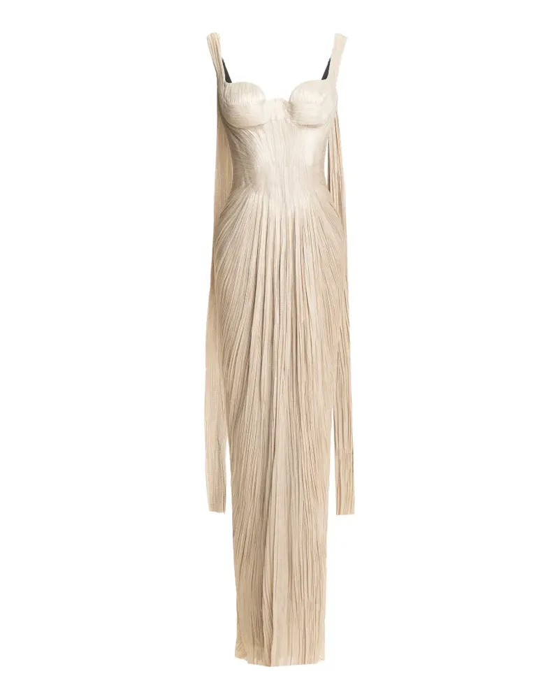 Maria Lucia Hohan Anais Maxikleid mit Falten - Nude Nude